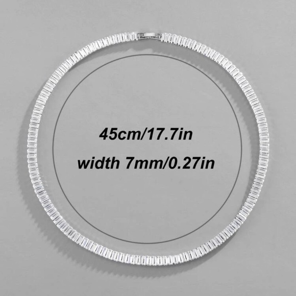 Unisex Zircon Fashionable Necklace - Picture 3 of 4